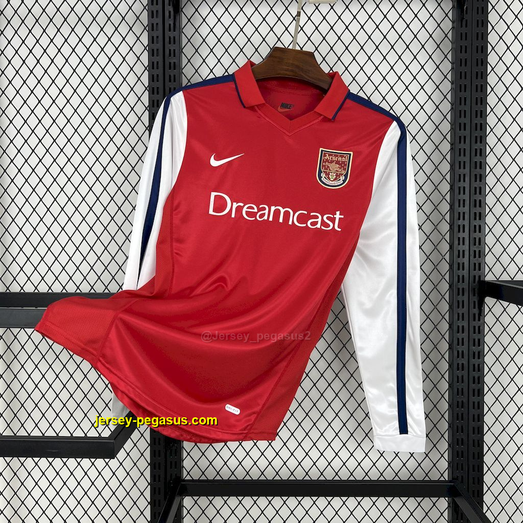 Arsenal 2000-01 Home Long Sleeves Retro Jersey Arsenal 2000-01 Home Long Sleeves Retro Jersey