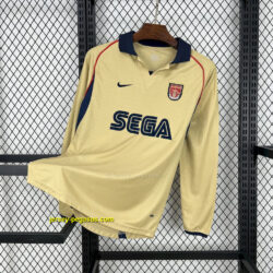 Arsenal 2001-02 Away Long Sleeves Retro Jersey