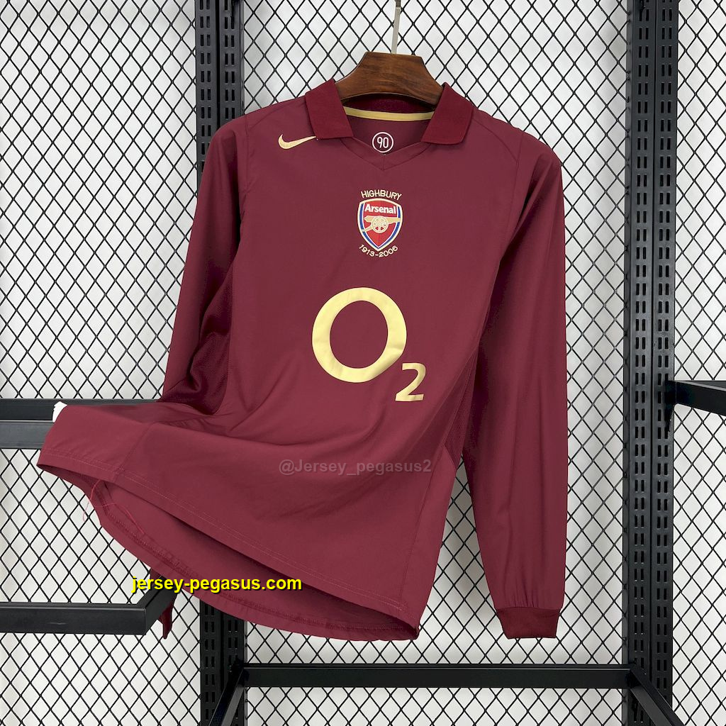 Arsenal 2005-06 Home Long Sleeves Retro Jersey Arsenal 2005-06 Home Long Sleeves Retro Jersey