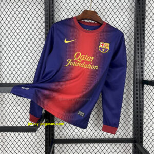 Barcelona 2012-13 Home Long Sleeves Retro Jersey