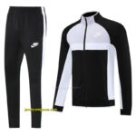 2025 Nike GreyBlack Full Hoodie Zipper Jacket +Long Pants