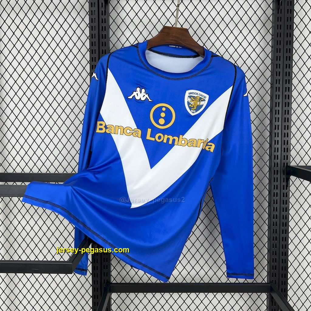 Brescia 2003-04 Home Long Sleeves Retro Jersey