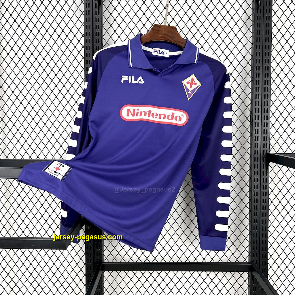 Fiorentina 1998-99 Home Long Sleeves Retro Jersey