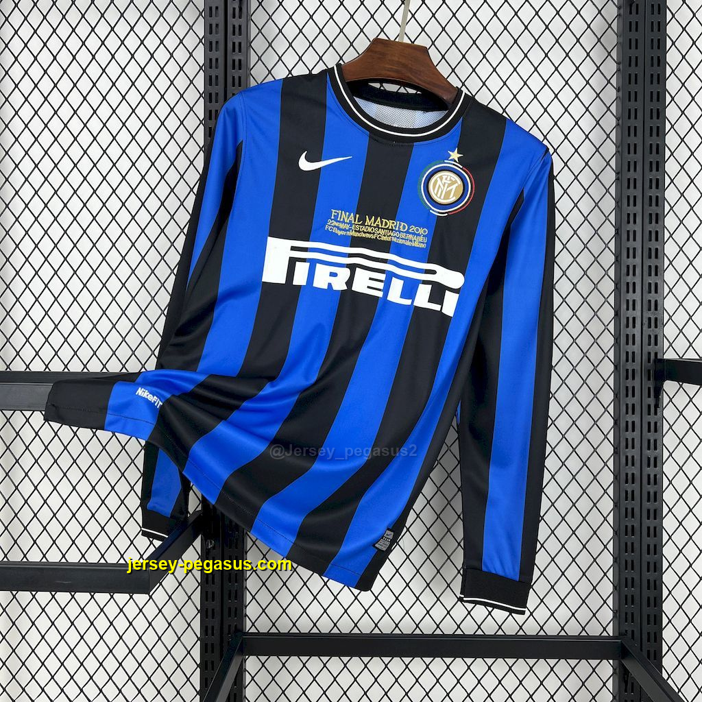 Inter Milan 2010 Home Long Sleeves Retro Jersey Inter Milan 2010 Home Long Sleeves Retro Jersey