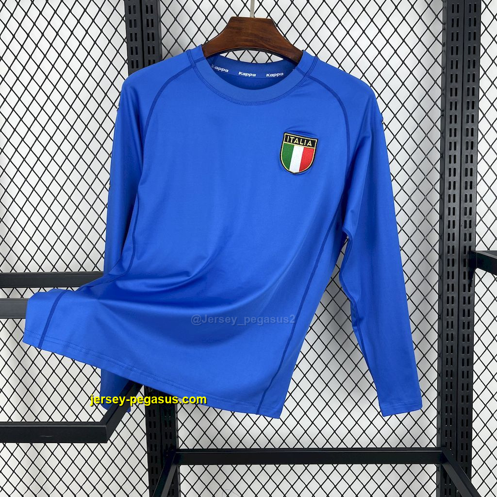 Italy 2000 Euro Home Long Sleeves Retro Jersey Italy 2000 Euro Home Long Sleeves Retro Jersey