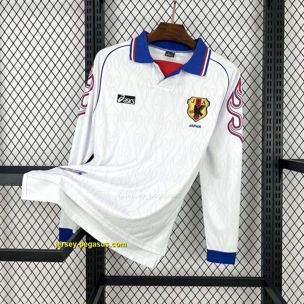Japan 1998 Away Long Sleeves Retro Jersey Japan 1998 Away Long Sleeves Retro Jersey