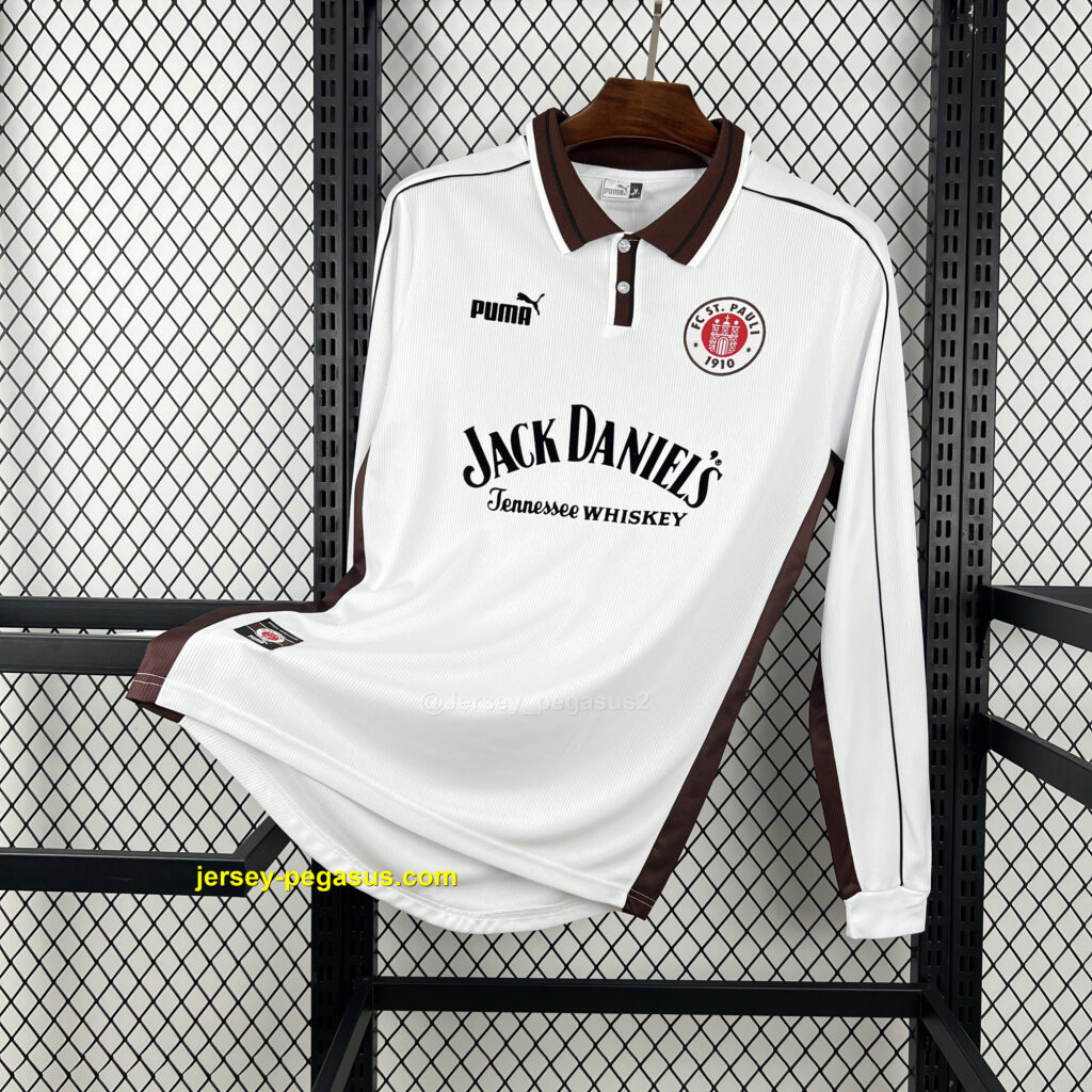 Retro FC St. Pauli 1999-00 Home Long Sleeves Jersey