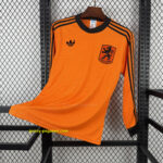 Retro Netherlands 1980 Home Long Sleeve Jersey