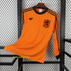 Retro Netherlands 1980 Home Long Sleeve Jersey
