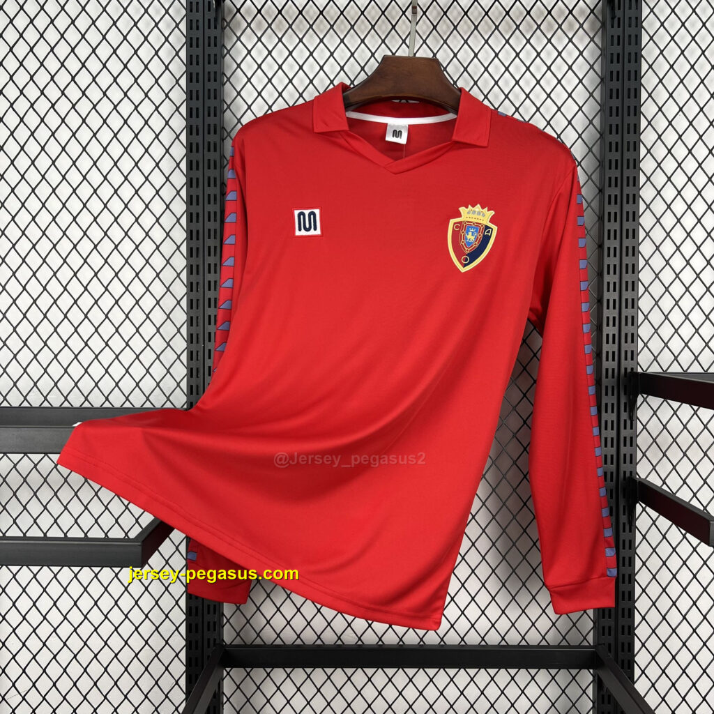 Retro Real Zaragoza 1983-84 Home Long Sleeve Jersey
