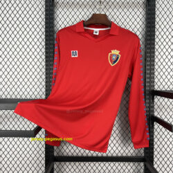 Retro Real Zaragoza 1983-84 Home Long Sleeve Jersey
