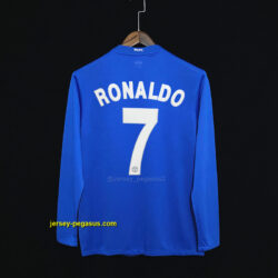 Ronaldo Retro M-u away Blue long sleeve
