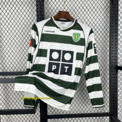 Sporting CP 2001-03 Home Long Sleeves Retro Jersey