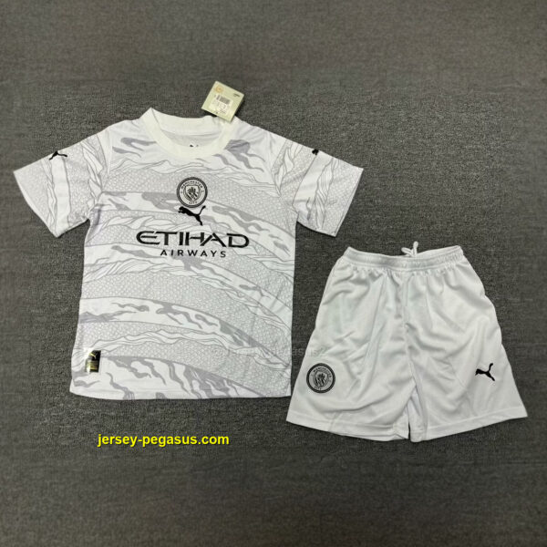 Manchester City Kids Year of the Dragon Kit Special Edition Suits Soccer Jersey