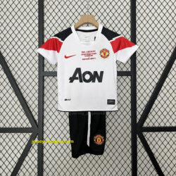 Manchester United Away Champions League Retro Kid Kits Youth Apparels