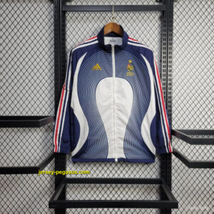 2025 France Jacket BlueWhite Stripe Windbreaker