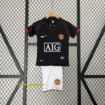 Manchester United Away Retro Kids Kits Children Sets Football