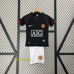 Manchester United Away Retro Kids Kits Children Sets Football