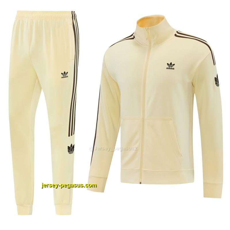 2026 Adidas Apricot Full Zipper Jacket + Long Pants 2026 Adidas Apricot Full Zipper Jacket + Long Pants