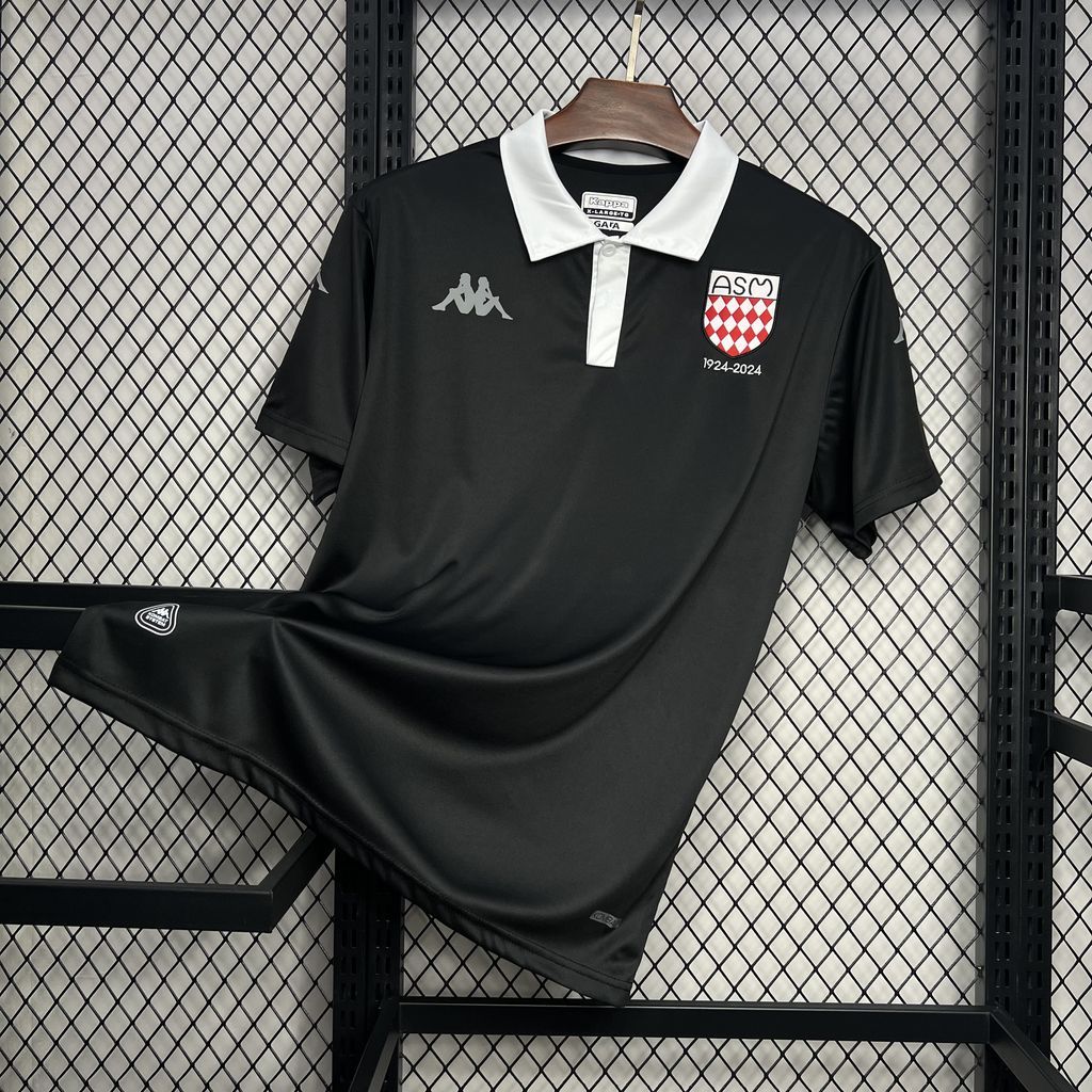AS Monaco 2024-25 Black commemorative edition Jersey AS Monaco 2024-25 Black commemorative edition Jersey