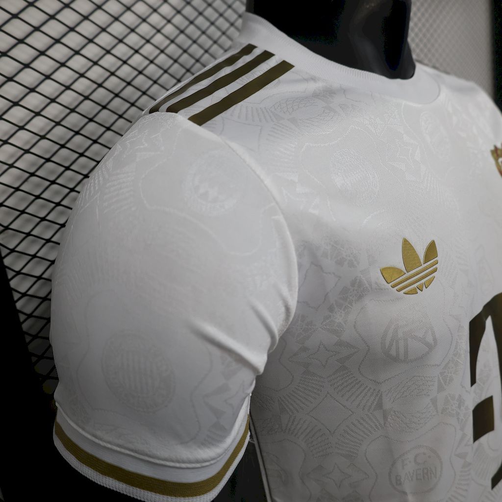 Bayern Munich 2024-25 125 Anniversary White Jersey Player Version Bayern Munich 2024-25 125 Anniversary White Jersey Player Version