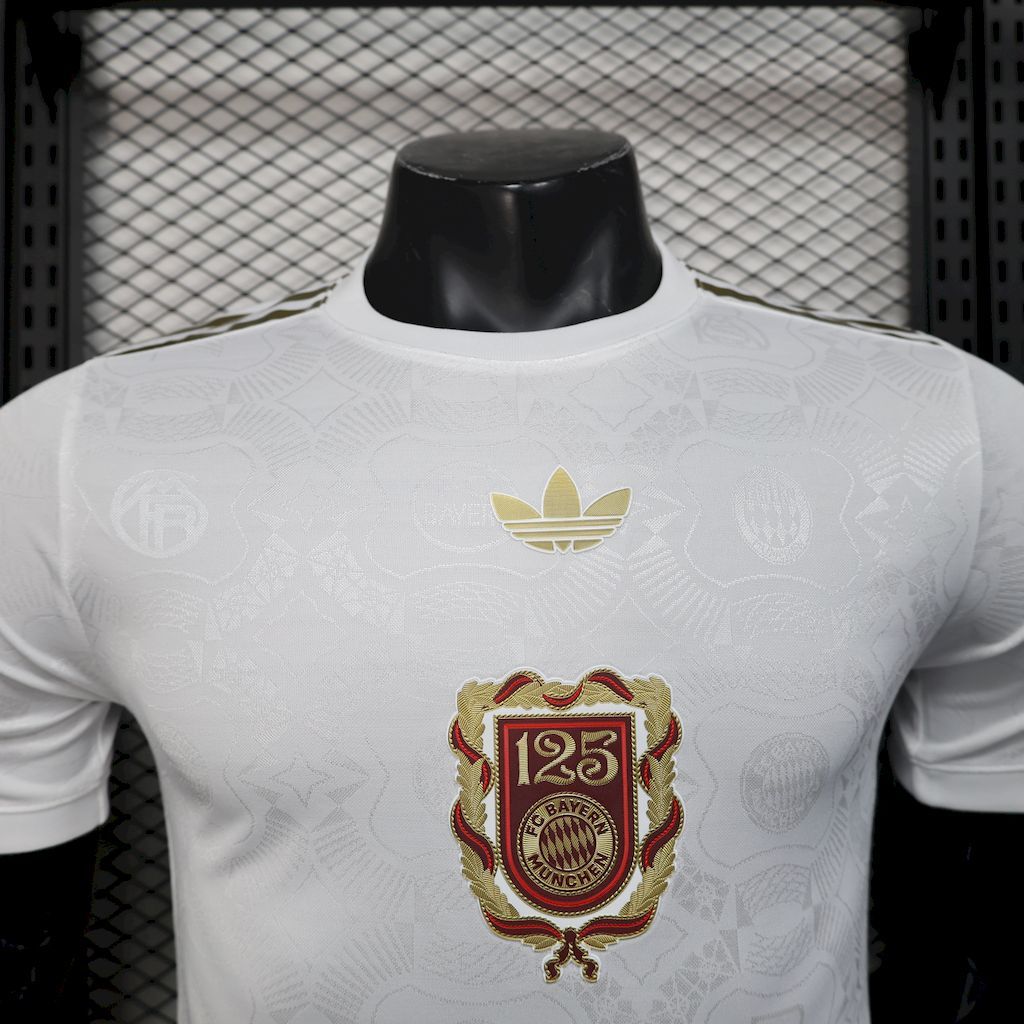 Bayern Munich 2024-25 Anniversary Tee - White Jersey Player Version Bayern Munich 2024-25 Anniversary Tee - White Jersey Player Version