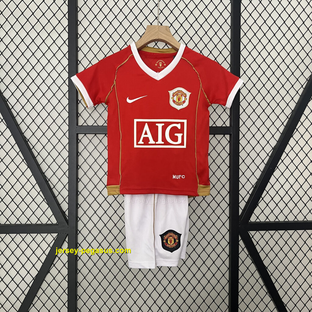 Manchester United Home Retro Kids Kits Children Sets Football