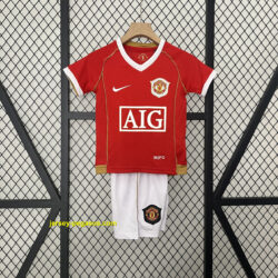 Manchester United Home Retro Kids Kits Children Sets Football