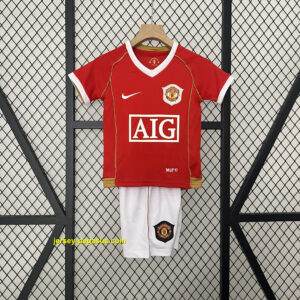 Manchester United Home Retro Kids Kits Children Sets Football