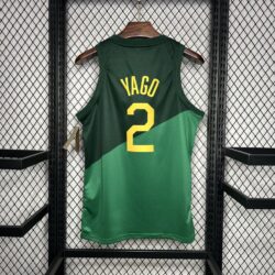 Brazil 2024-25 Yago#2 Away Basketball Jersey