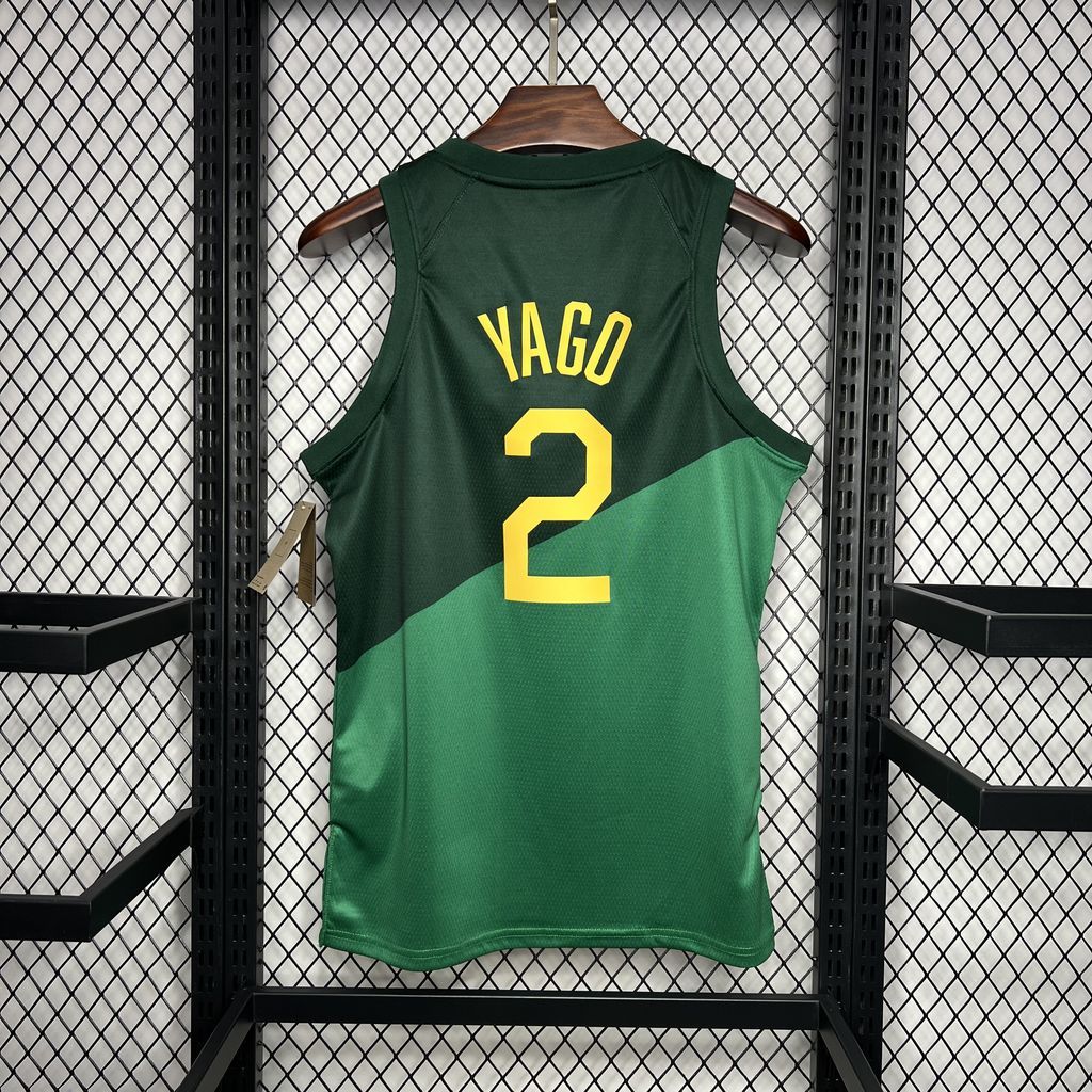 Brazil 2024-25 Yago#2 Away Basketball Jersey Brazil 2024-25 Yago#2 Away Basketball Jersey