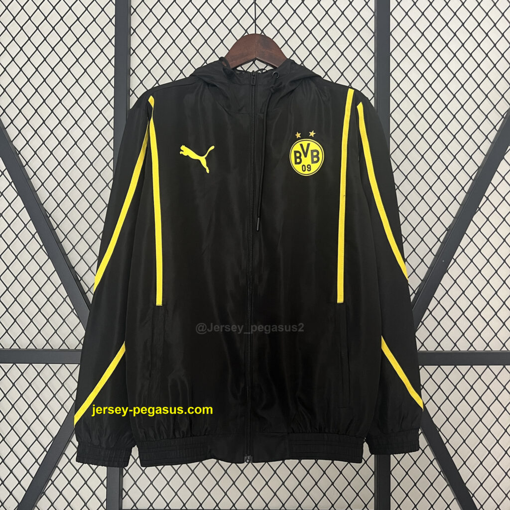 Dortmund BVB Black Windbreaker