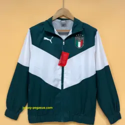 2022 Italy Windbreaker White-Green