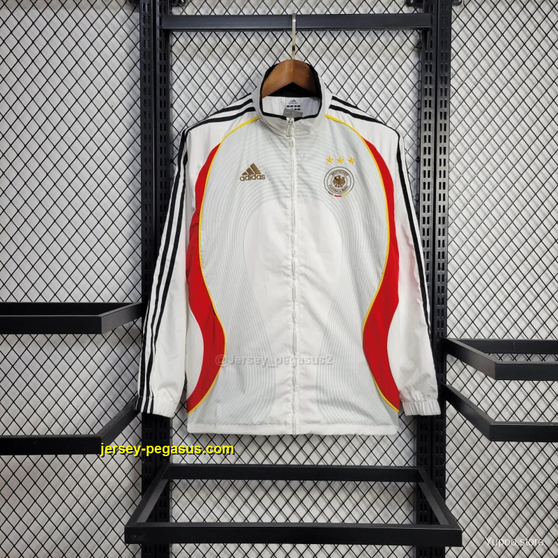 2025 Germany Jacket WhiteRed Windbreaker 2025 Germany Jacket WhiteRed Windbreaker