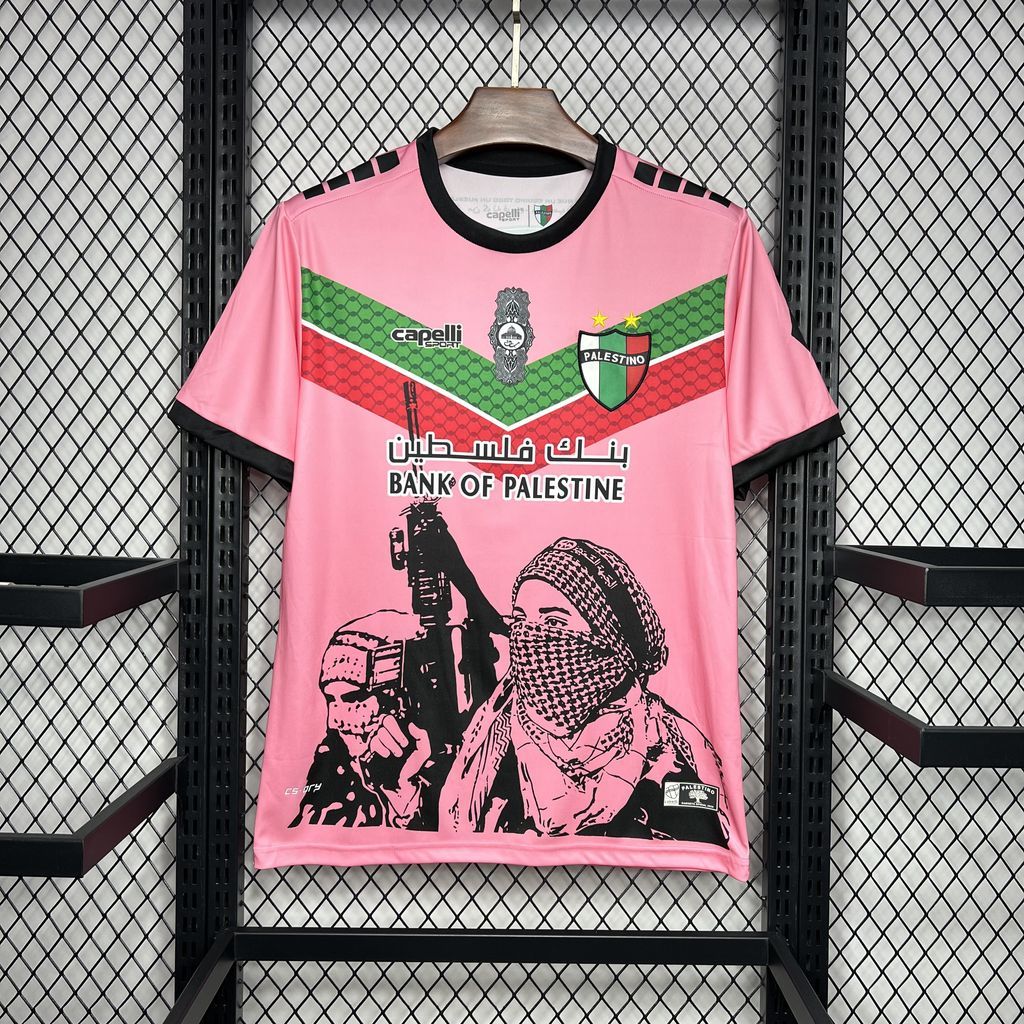CD Palestino 2024-25 Pink Graffiti Jersey CD Palestino 2024-25 Pink Graffiti Jersey