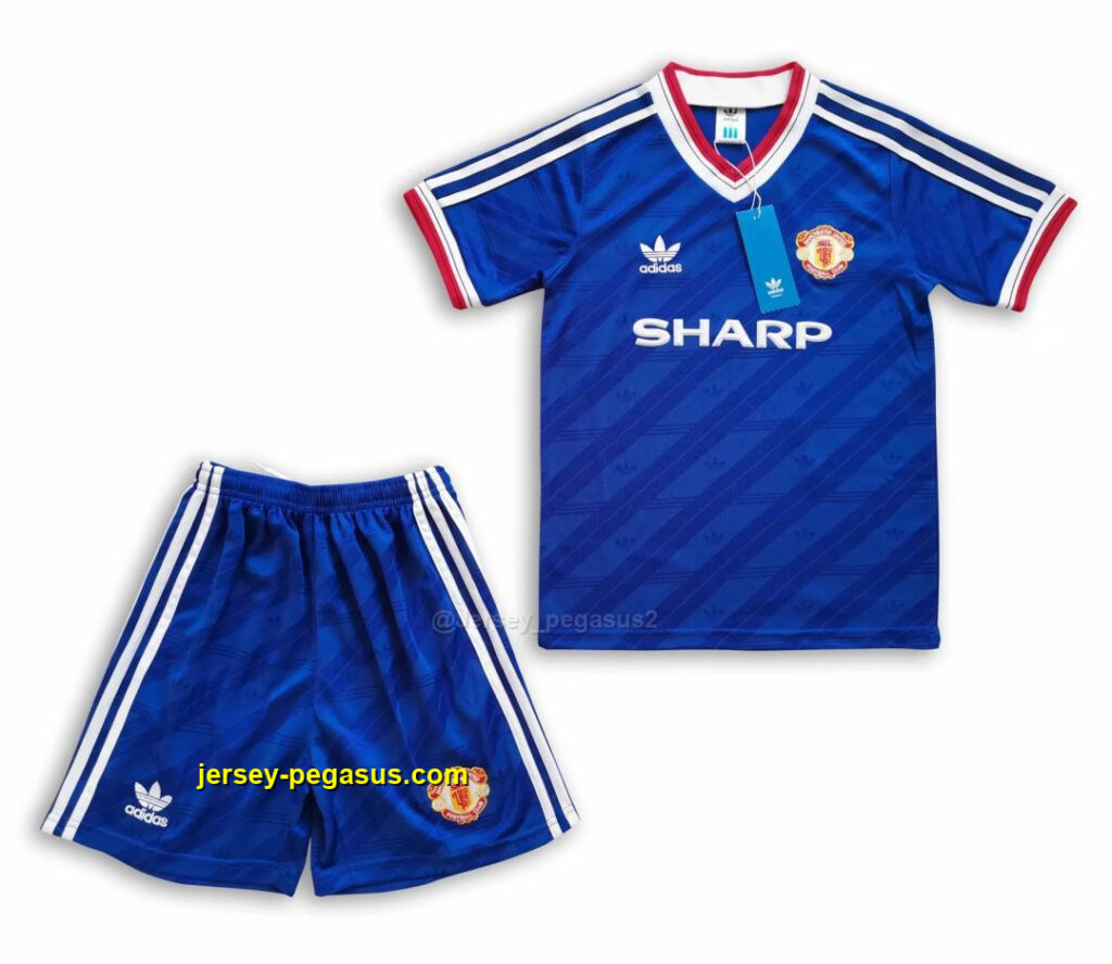 Manchester United blue away kid kits