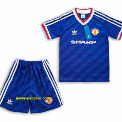 Manchester United blue away kid kits