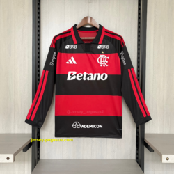2026-27 Long Sleeve Flamengo Home All Sponsors