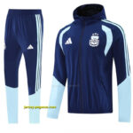 2026 Argentina Navy Blue Full Zipper Jacket + Long Pants