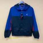 2022 Jordan Windbreaker Black and Blue
