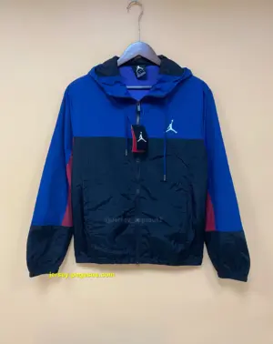 2022 Jordan Windbreaker Black and Blue