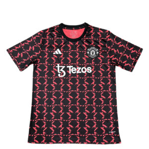 Manchester United 2024-25 Pre-Match Training Jersey Red Black