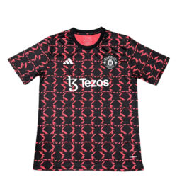 Manchester United 2024-25 Pre-Match Training Jersey Red Black