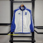 2025 Greece Jacket WhiteBlue Windbreaker