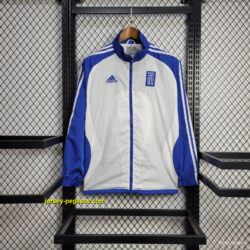 2025 Greece Jacket WhiteBlue Windbreaker