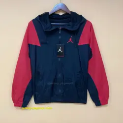 2022 Jordan Windbreaker Black and Red