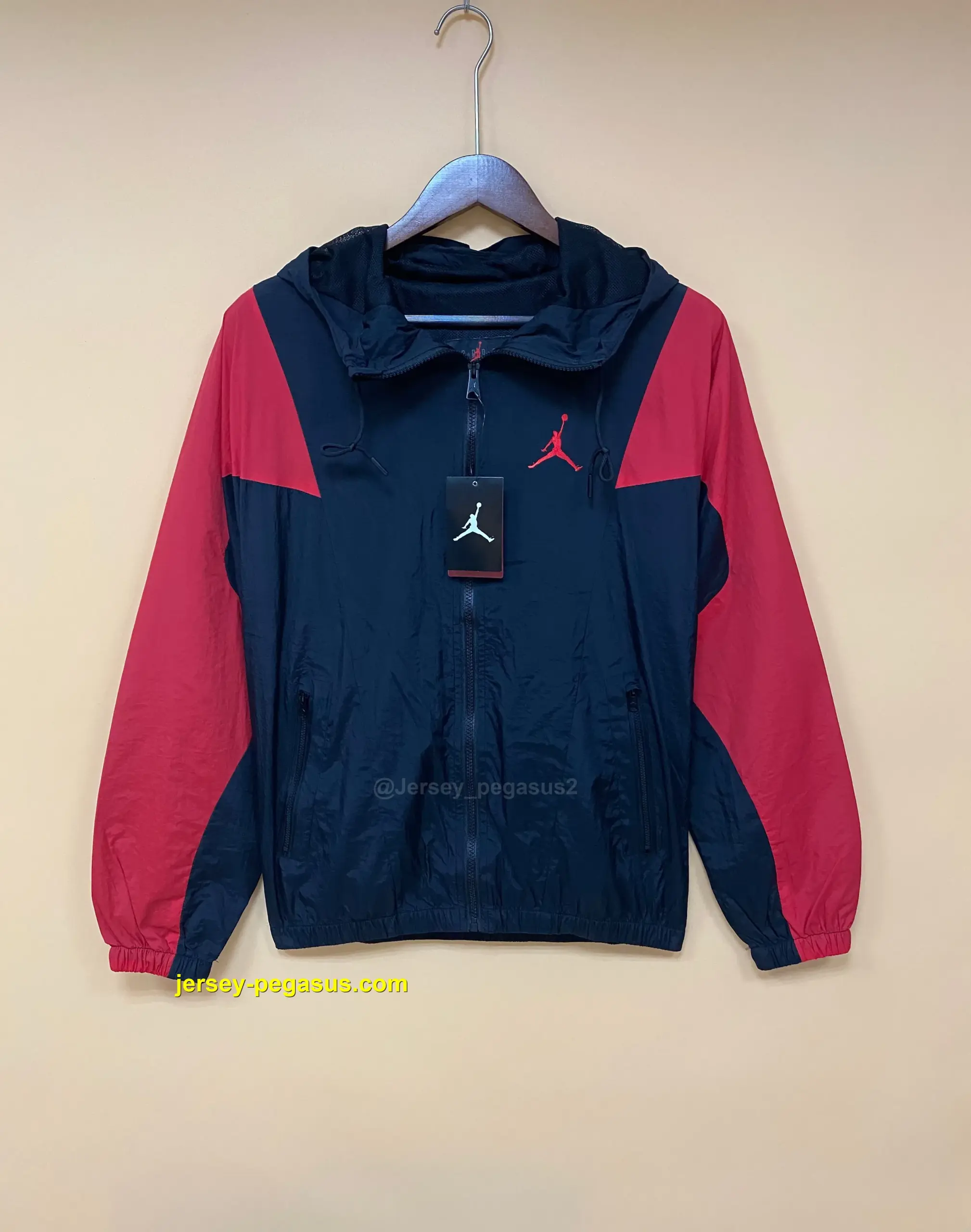 2022 Jordan Windbreaker Black and Red 2022 Jordan Windbreaker Black and Red
