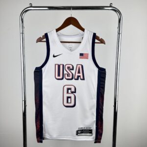 Olimpic USA 2024 JAMES#6 Home Jersey