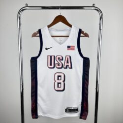 Olimpic USA 2024 LEONARD#8 Home Jersey