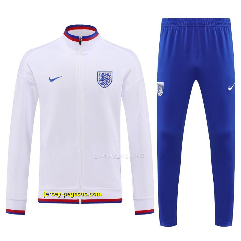 2026 England White FULL Zipper Jacket Tracksuit +Long Pants 2026 England White FULL Zipper Jacket Tracksuit +Long Pants